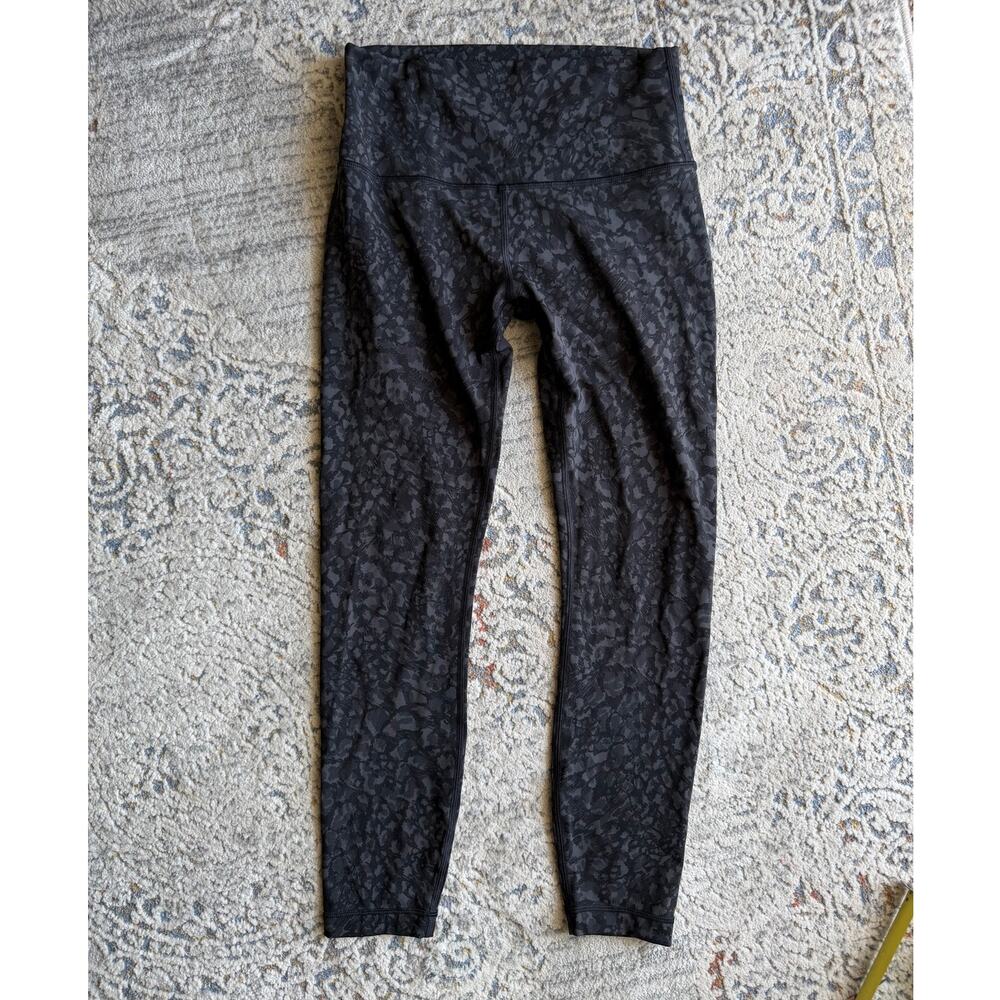 Lululemon Wunder Under High-Rise Tight 25" Deep Coal Camo Size 6